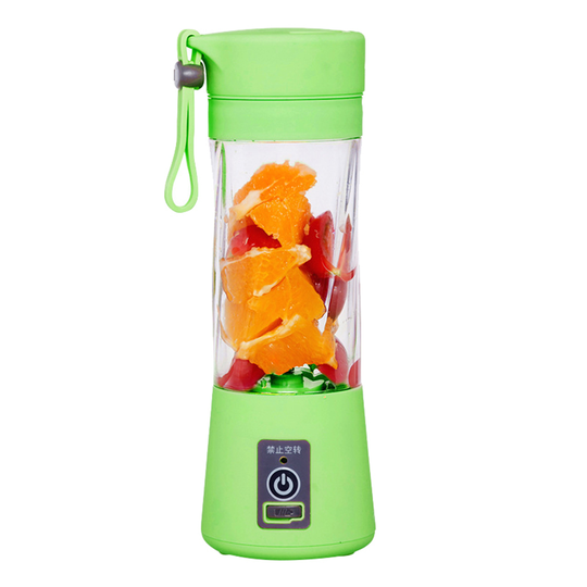 380ml Electric Mini Fruit Juicer Cup USB Smoothie Maker Blender Shaker Bottle - green