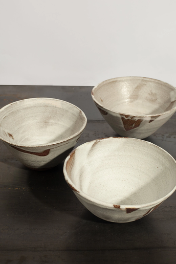 White Serving Bowl For Dinner, Handmade Bowl, Ceramic Ice Cream Restaurant Large Sugar Pottery