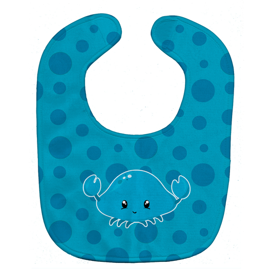 Caroline's Treasures BB8897BIB Nautical Crab Baby Bib, 10 x 13", multicolor