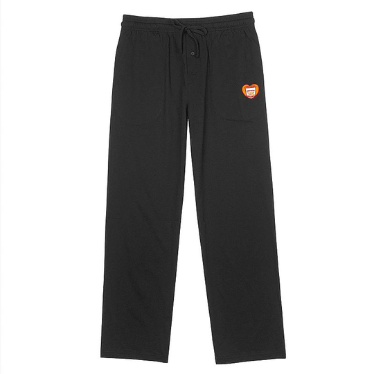 Men's Maruchan Heart Maruchan Pajama Pants, Size: XXL, Black