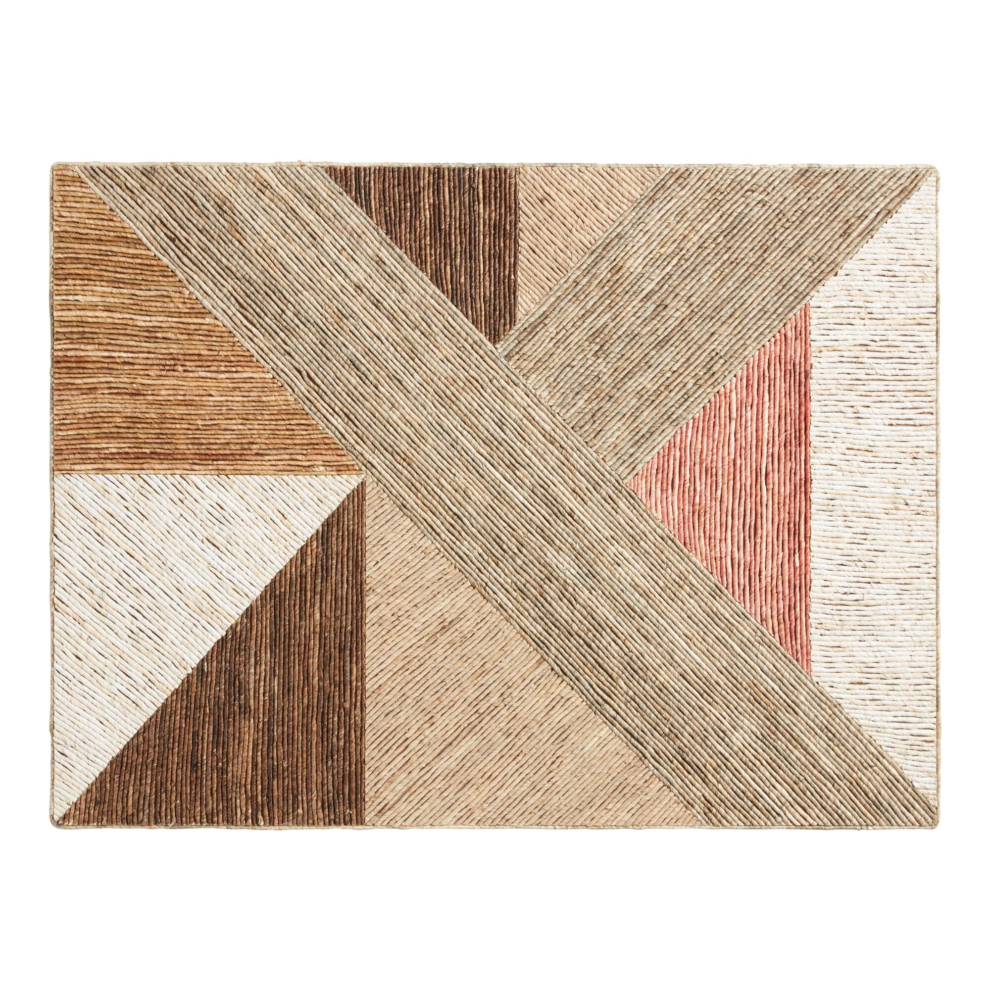 Natural Fiber Geometric Mixed Media Wall Decor: Multi by World Market