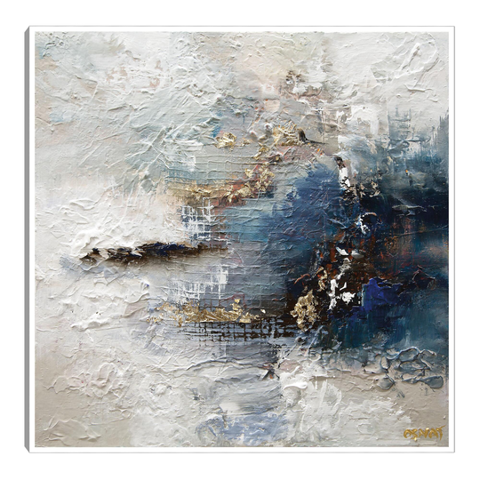 The Blue Star 1 by Osnat Tzadok Framed Canvas Wall Art - Large by World Market