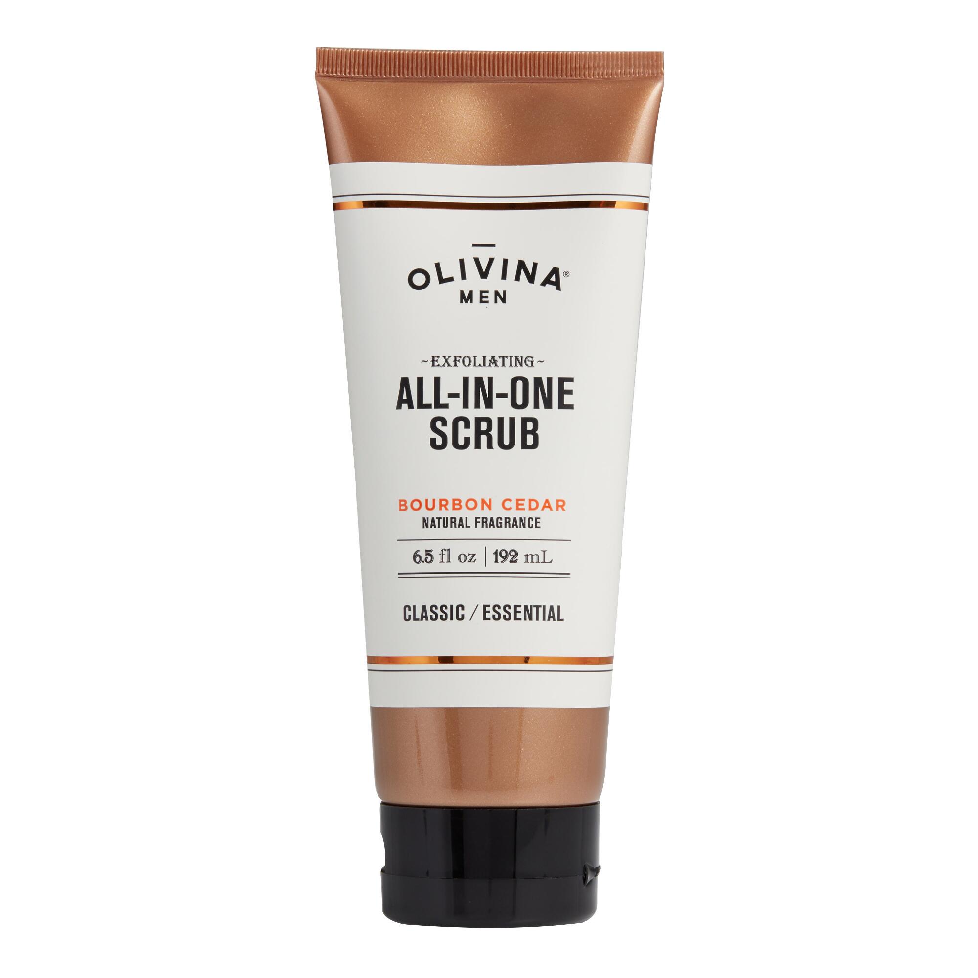 Olivina Men's Bourbon Cedar Exfoliating All-In-One Scrub by World Market