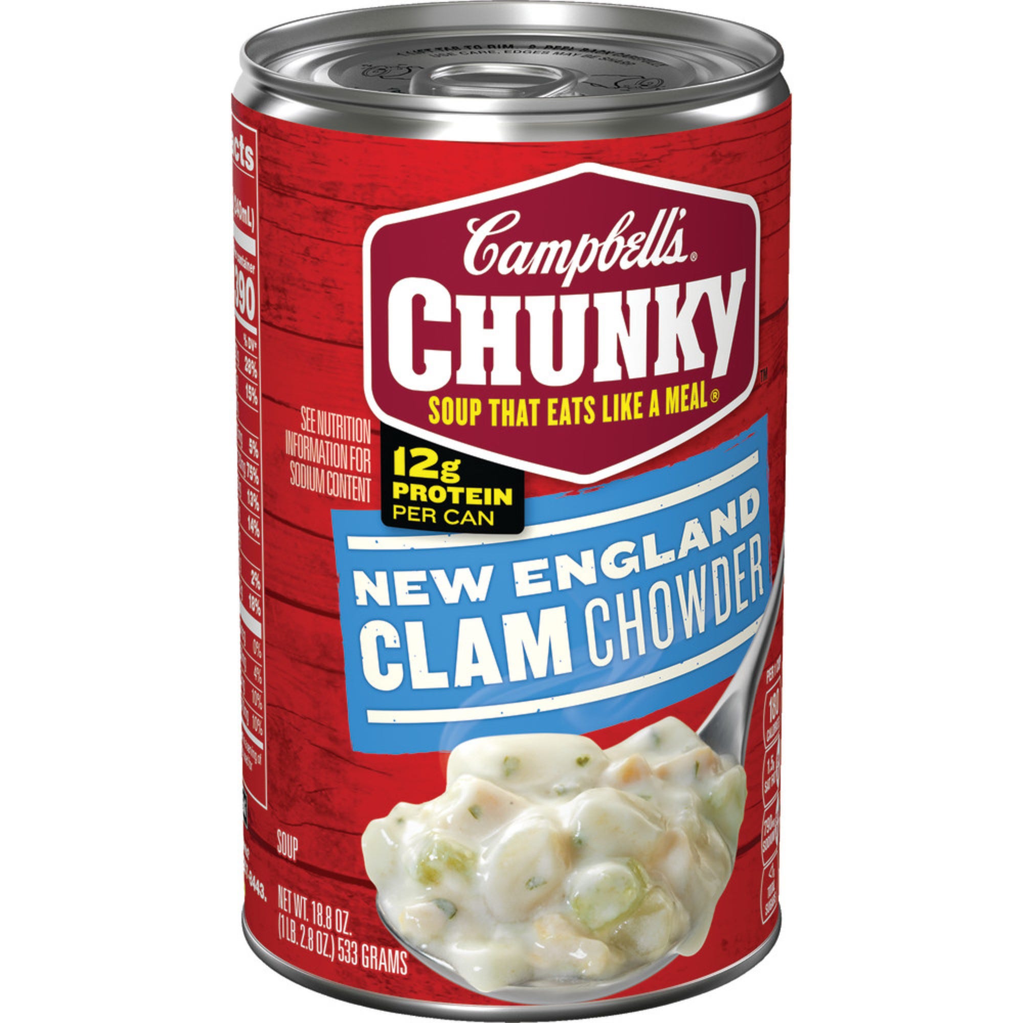 Campbell's Chunky Soup, New England Clam Chowder - 18.8 oz