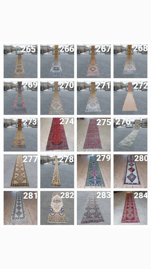 Extra Long Vintage Runner, Runner For Hallway, Dark Runner Rug, Muted Hallway, Wool Rug 2x