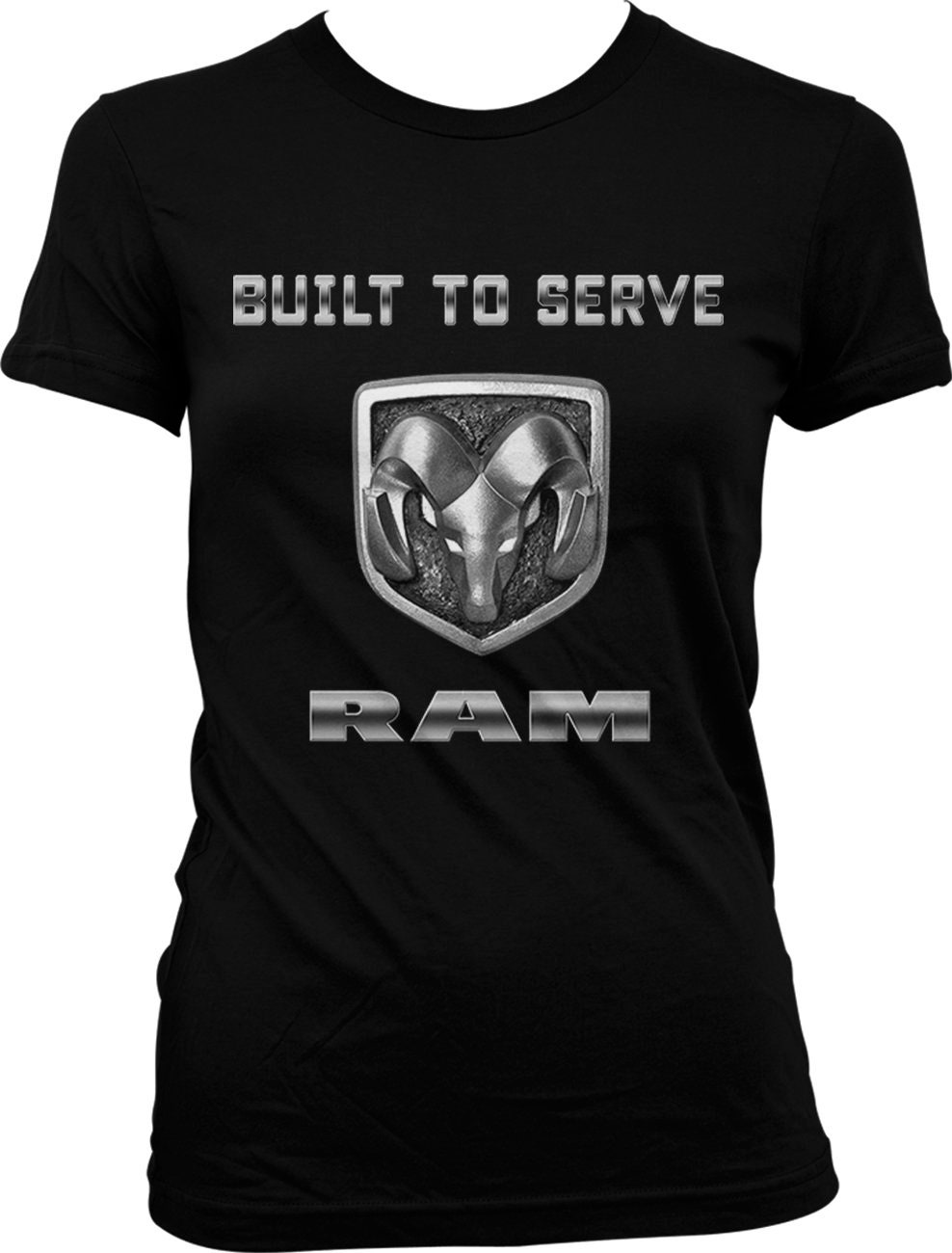 Built To Serve, Dodge Ram Trucks Juniors T-Shirt, Nofo 00292