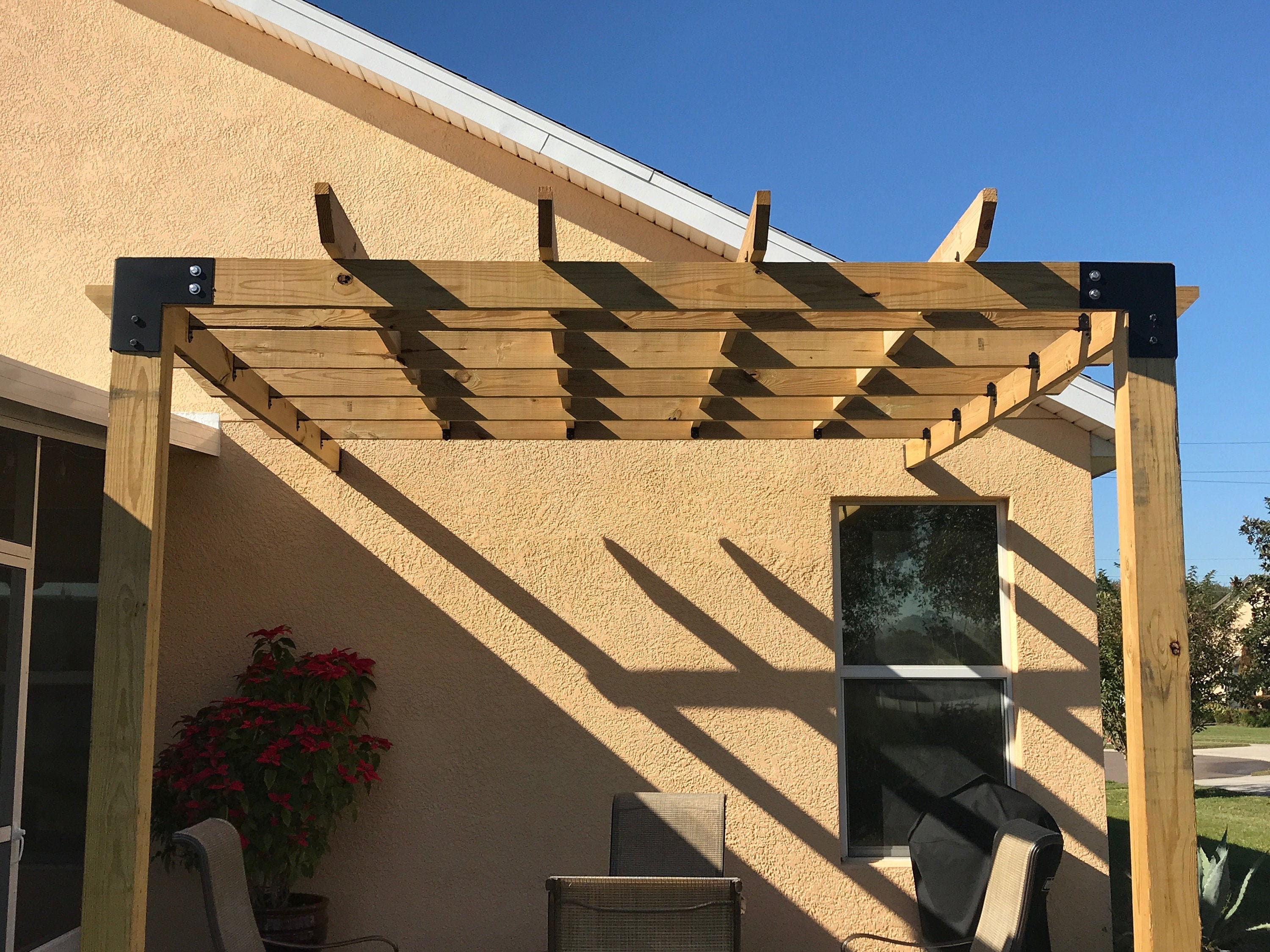 6x6 Heavy Duty Brackets For 6Posts | 6 Post Shop Table Pergola Corners, T's & L's Made in The Usa"