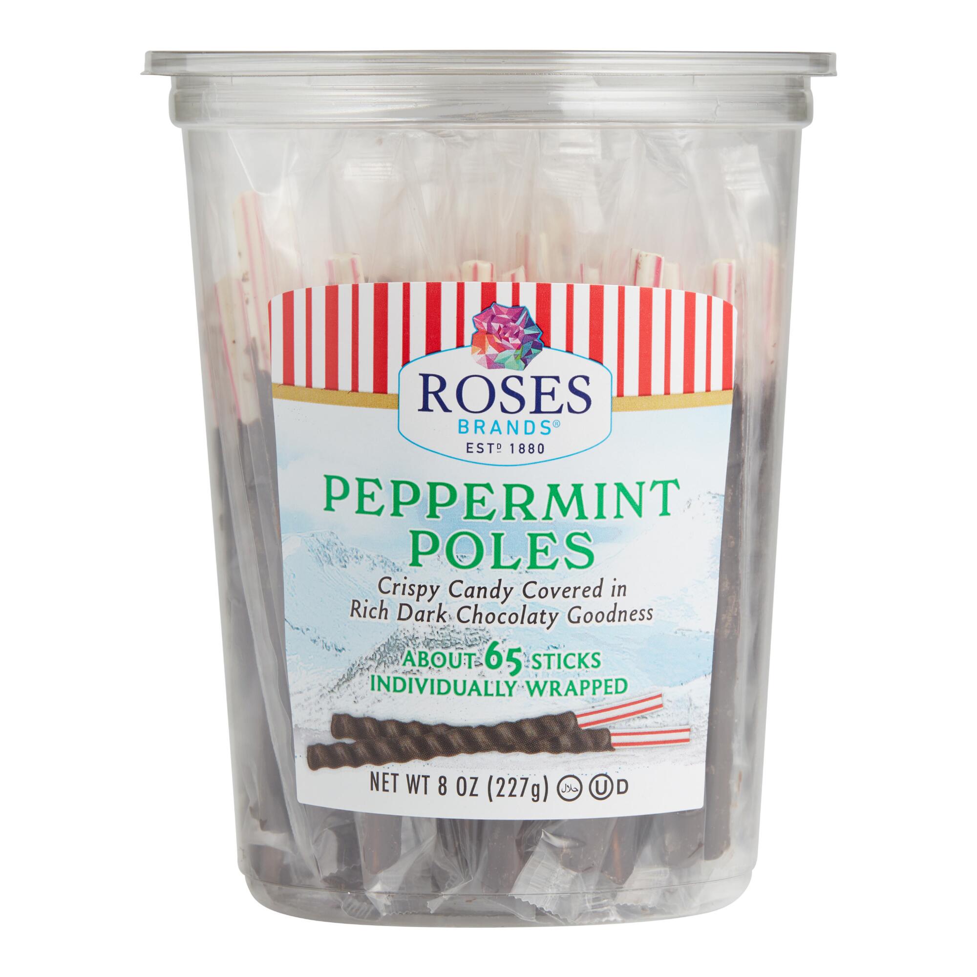 Bogdon's Chocolate Covered Peppermint Poles Tub by World Market