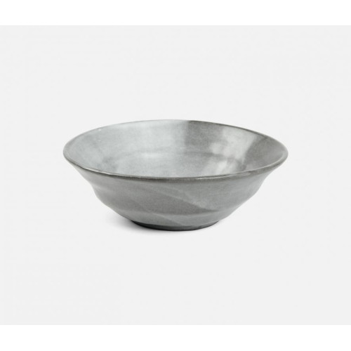 Blue Pheasant Marcus Cement Glaze Pasta/Soup Bowl, Pack Of 4