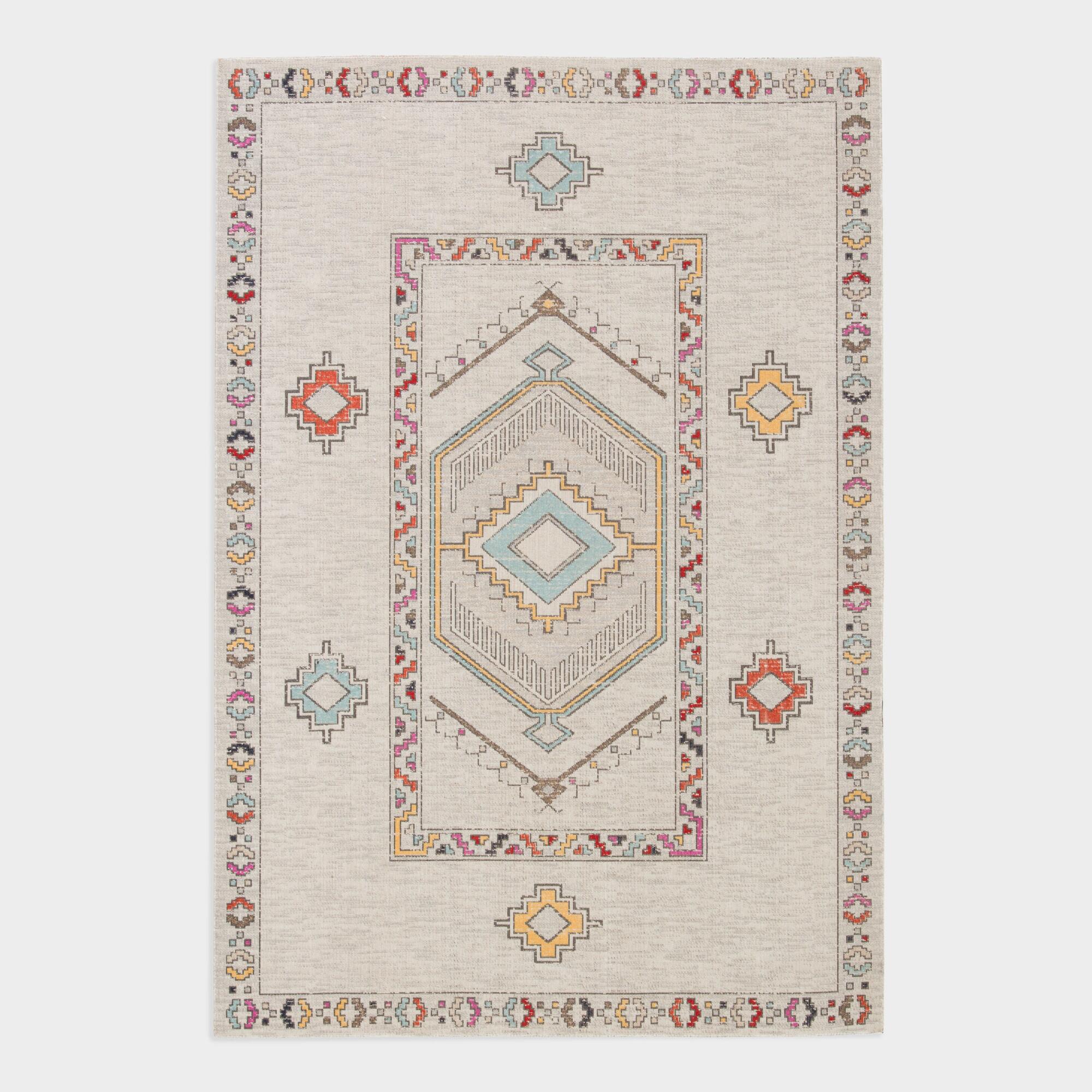 Multicolor Indio Indoor Outdoor Patio Area Rug - 5' x 8' by World Market