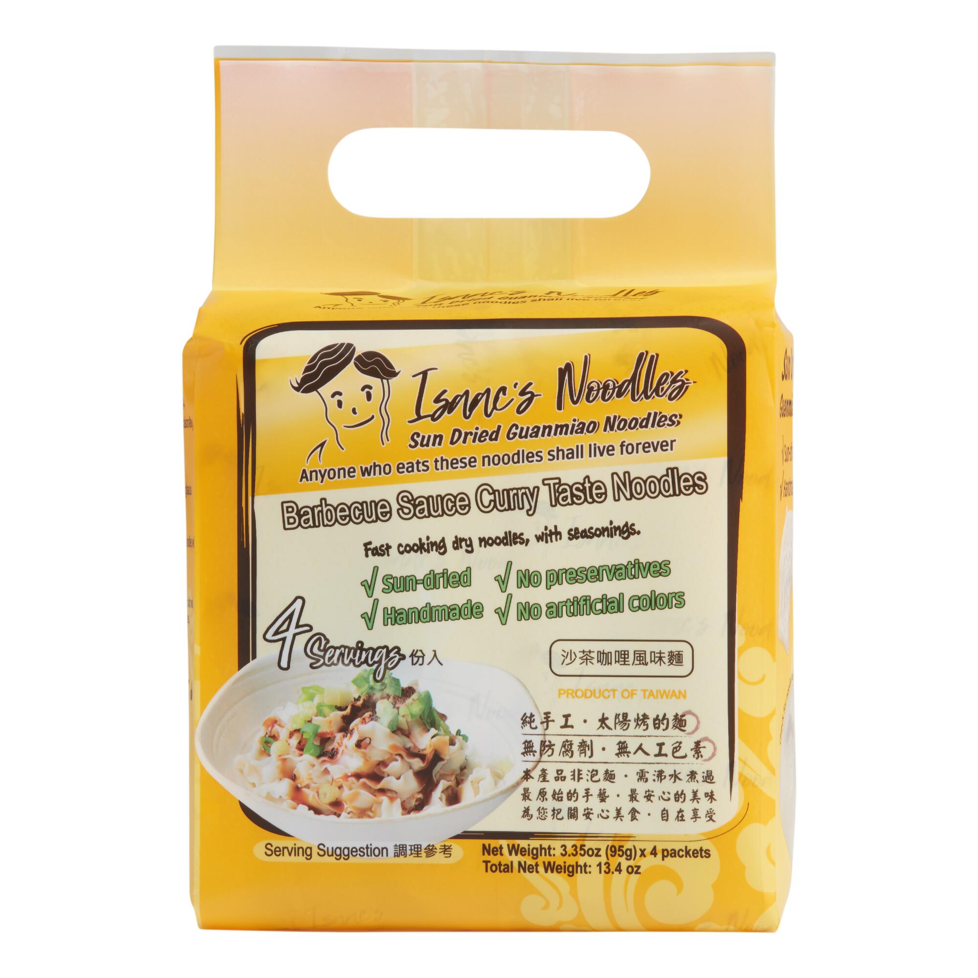 Isaac's Noodles BBQ Curry Noodles 4 Pack by World Market