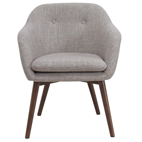 Worldwide Homefurnishings Midcentury Beige Blend Contemporary Accent Chair Polyester in Brown | 403-194BG