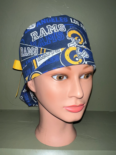 Rams Ponytail Scrub Cap