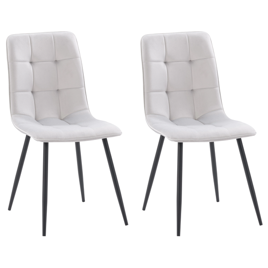 CorLiving Nash Contemporary/Modern Polyester/Polyester Blend Upholstered Dining Side Chair (Composite Frame) in Gray | DDW-304-C