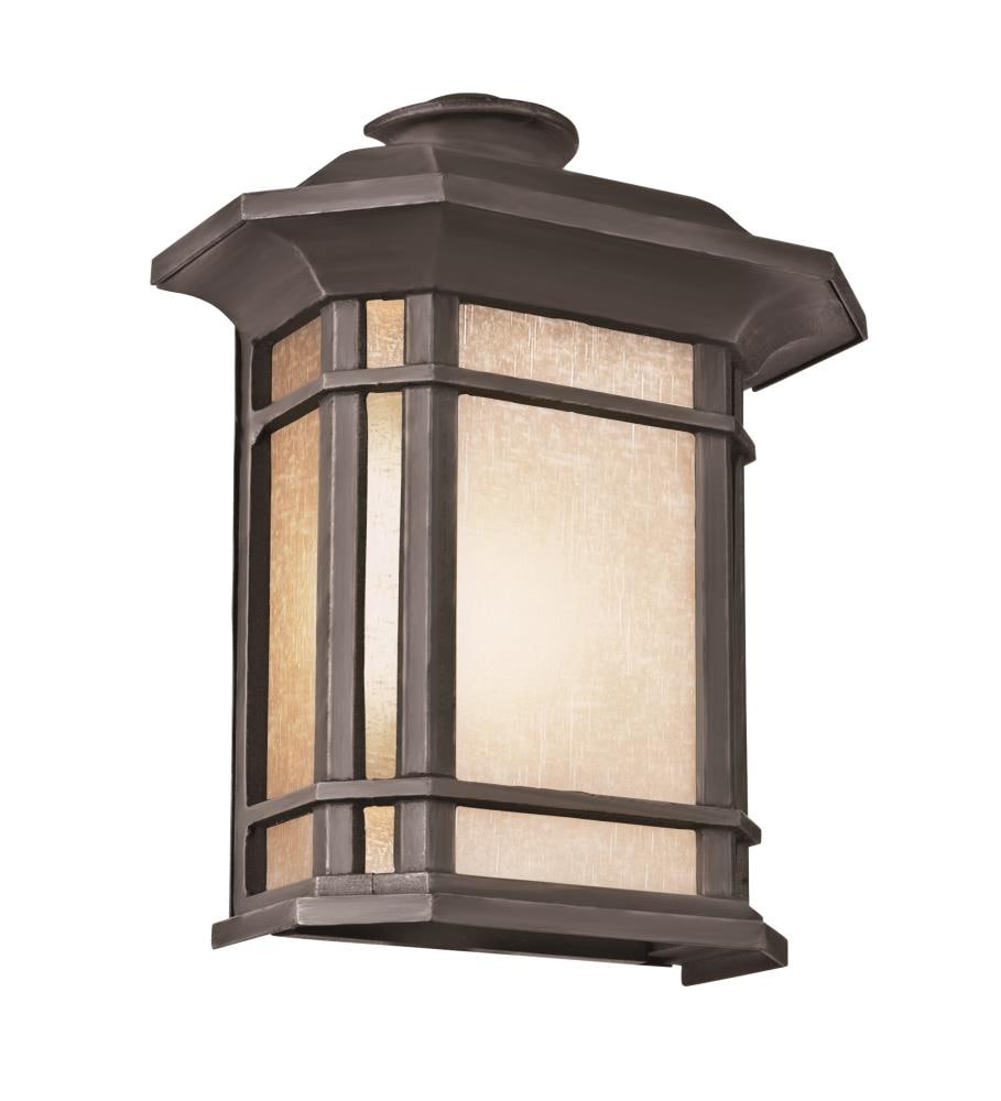 Lucid Lighting 14.75-in Mission/Craftsman 2-Light Outdoor Lantern, Blended Features of Japanese Gardens, Spanish Missions, and Craftsman Design, Tea
