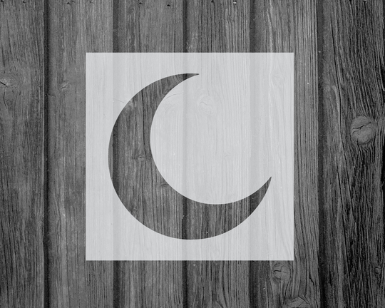 Moon Stencil-Mylar-Assorted Sizes-Craft-Stencil For Painting-Stencils-Crescent Moon-Stencil-546