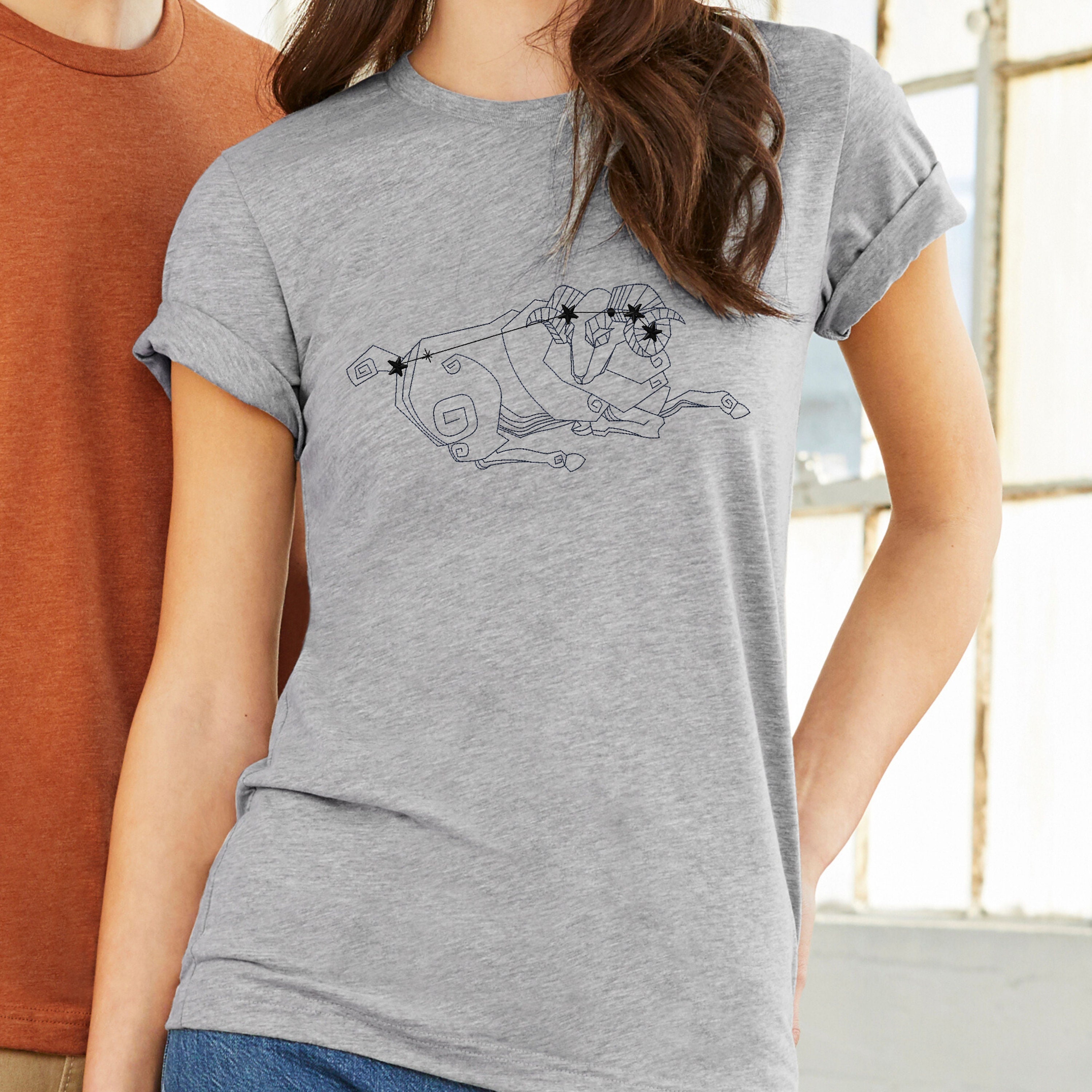 Aries Embroidered Unisex Shirt, Astrology Zodiac