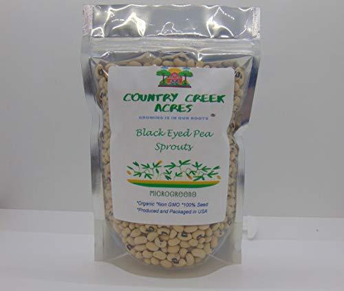 Black Eyed Pea Sprouting Seed, Organic, Non GMO - 9 oz - Country Creek Brand - B