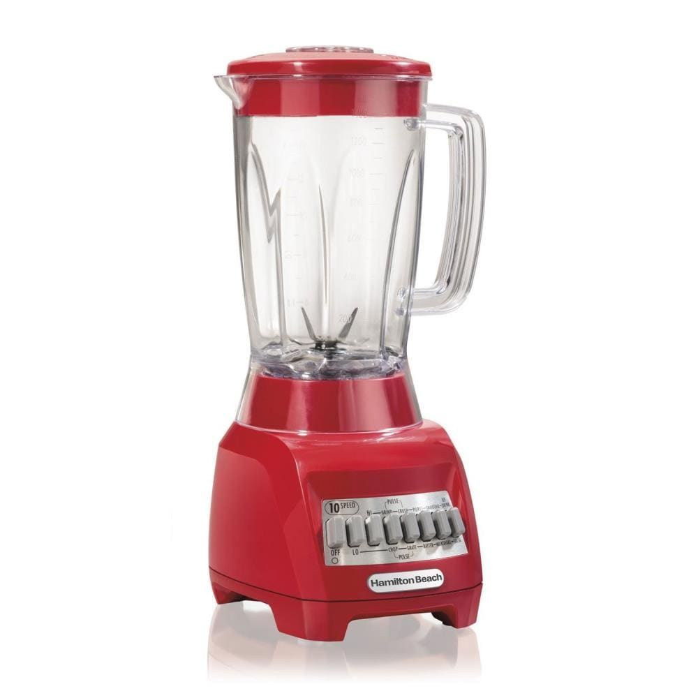 Hamilton Beach 48-oz Red 500-Watt Pulse Control Blender Stainless Steel | 95259