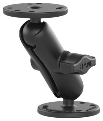 RAM Mounts 1" Ball Marine Electronics Light Use Mount for Garmin Striker 4 and echoMAP 43-54