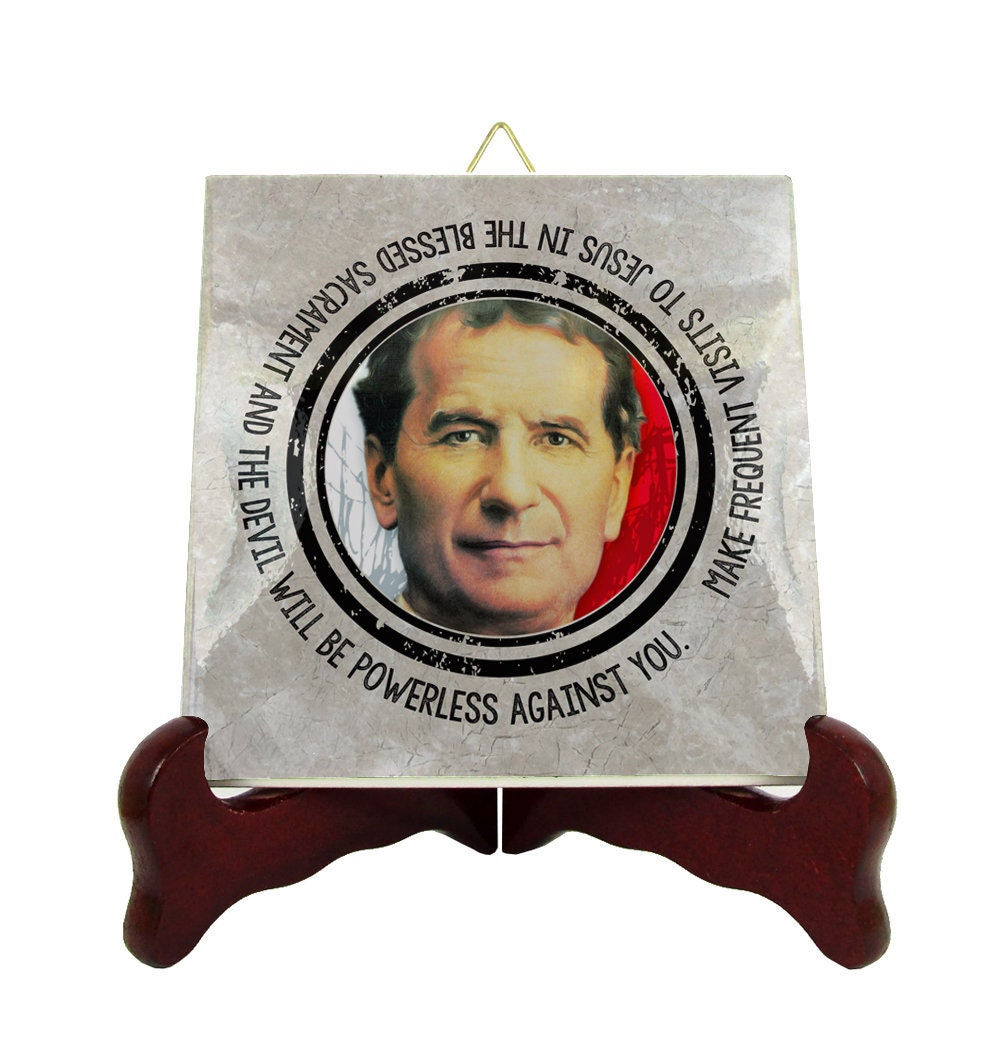 Catholic Saints Quotes - St John Bosco Ceramic Tile Religious Gift Don Catholic Quote Print