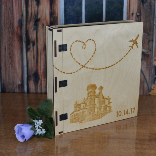 Personalized 8.5x11 3 Ring Binder, Album, Scrapbook, Cook Book, Guest Menu, Or Presentation Mechanism With 1" Rings