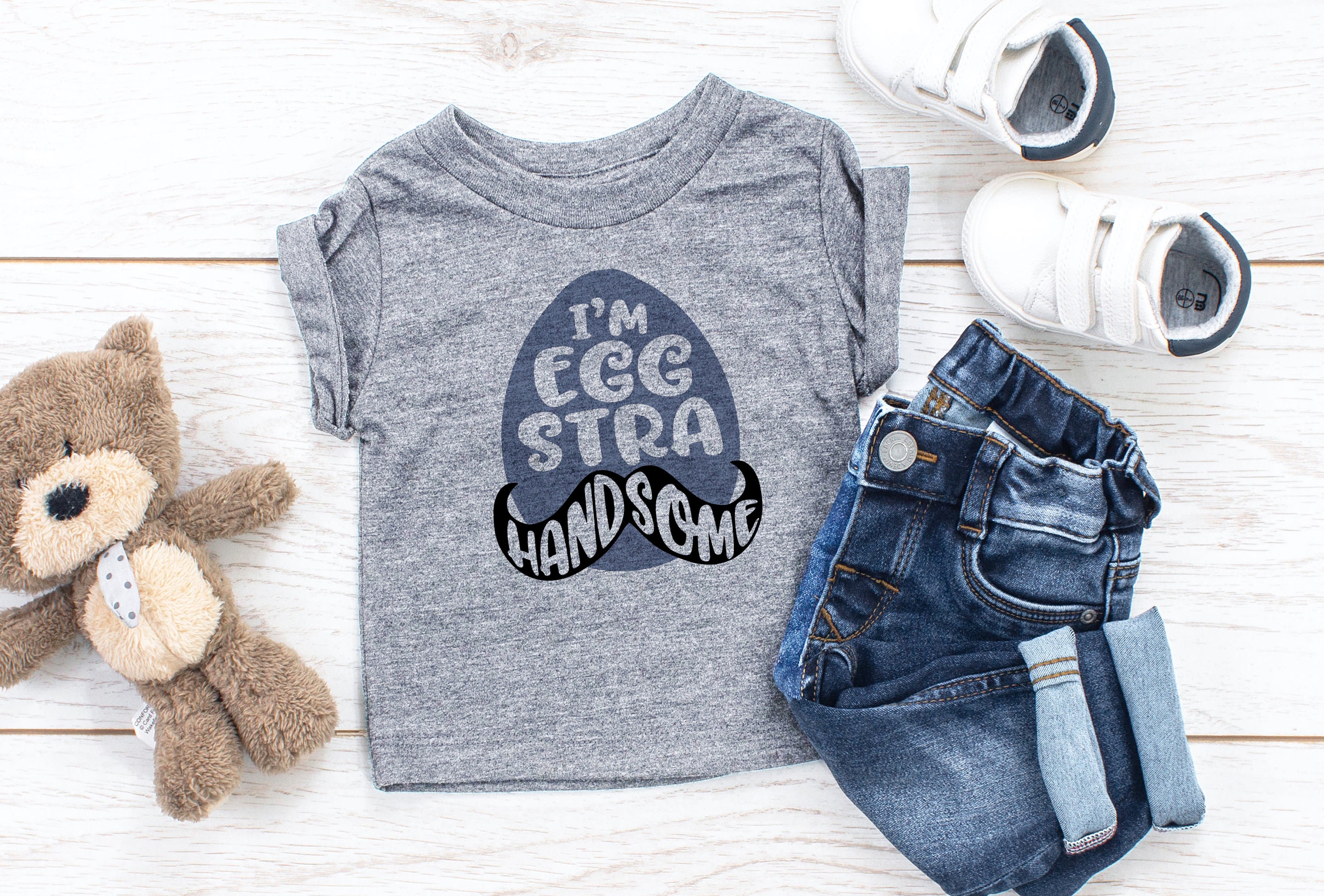 Easter Kids Eggstra Handsome Egg Trending Shirts Boys Girls Kids Youth Toddler Baby Easter Shirt Cute Hunt Tee