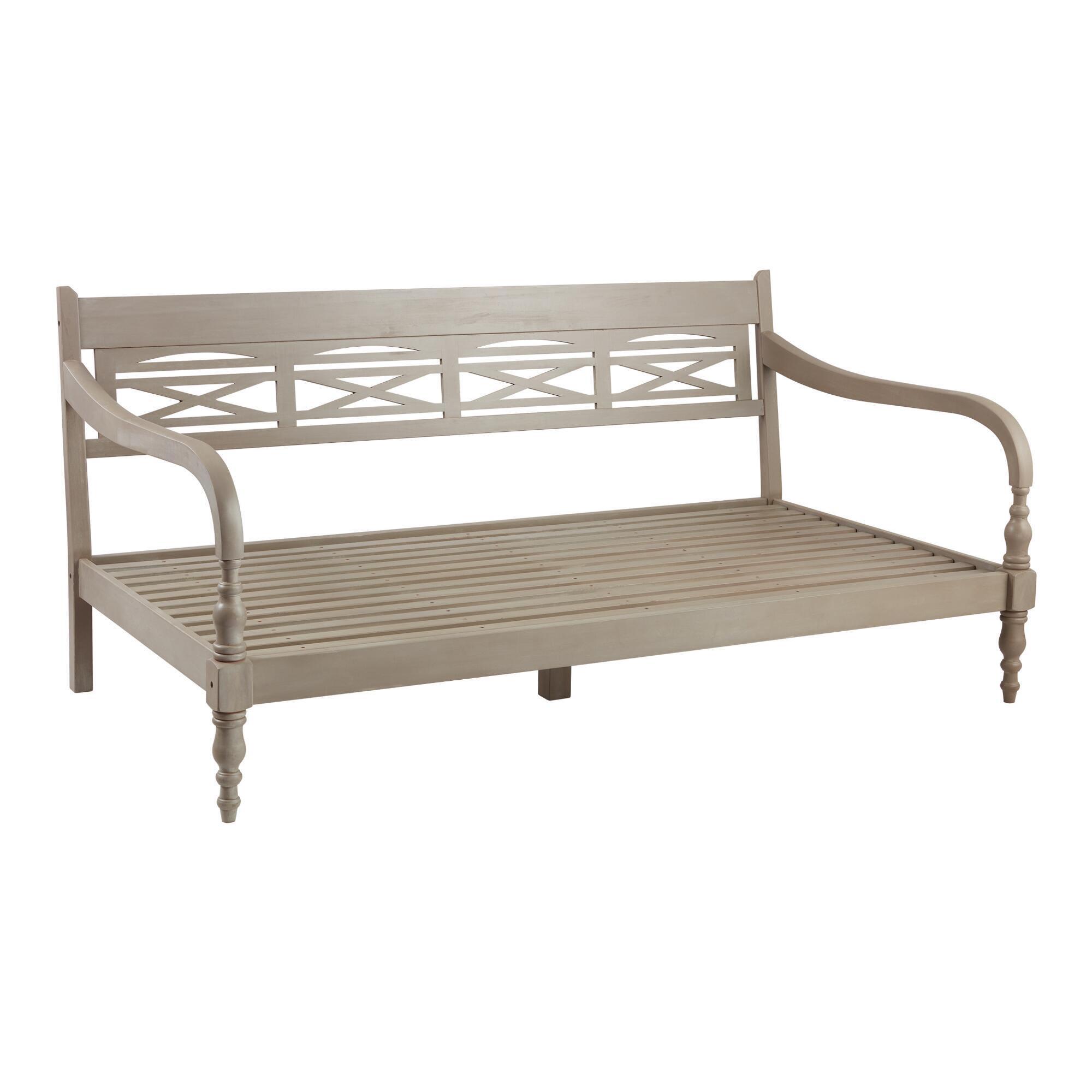 Antique Gray Indonesian Daybed Frame - Wood by World Market