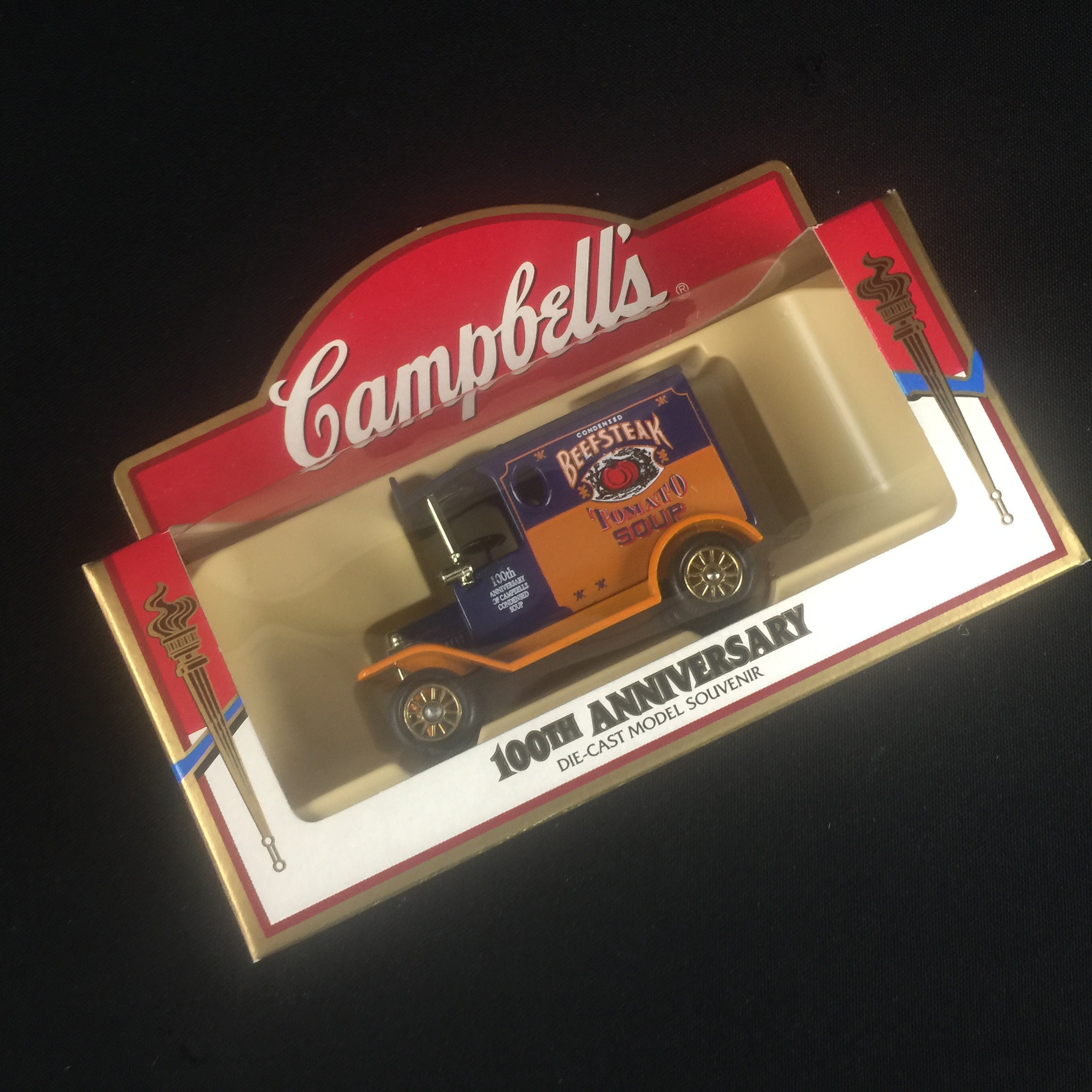 Vintage 1997 Campbell's Beefsteak Tomato Soup 100Th Anniversary Die-Cast Model Days Gone Lledo Plc Advertising Memorabilia Made in England