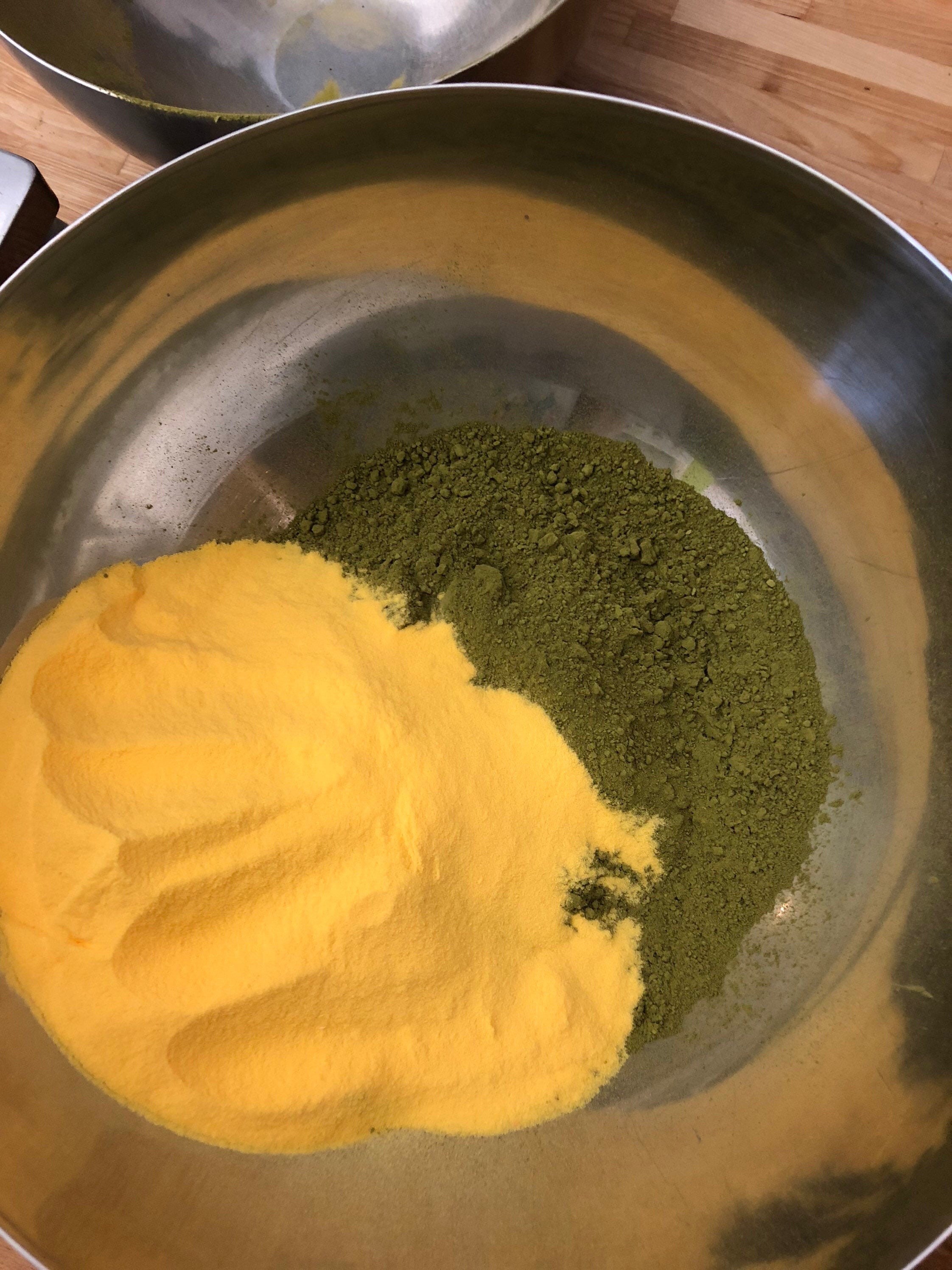 Ginger Matcha Tea Blend Stone Ground Green & Pure Root in Tin, Pouch