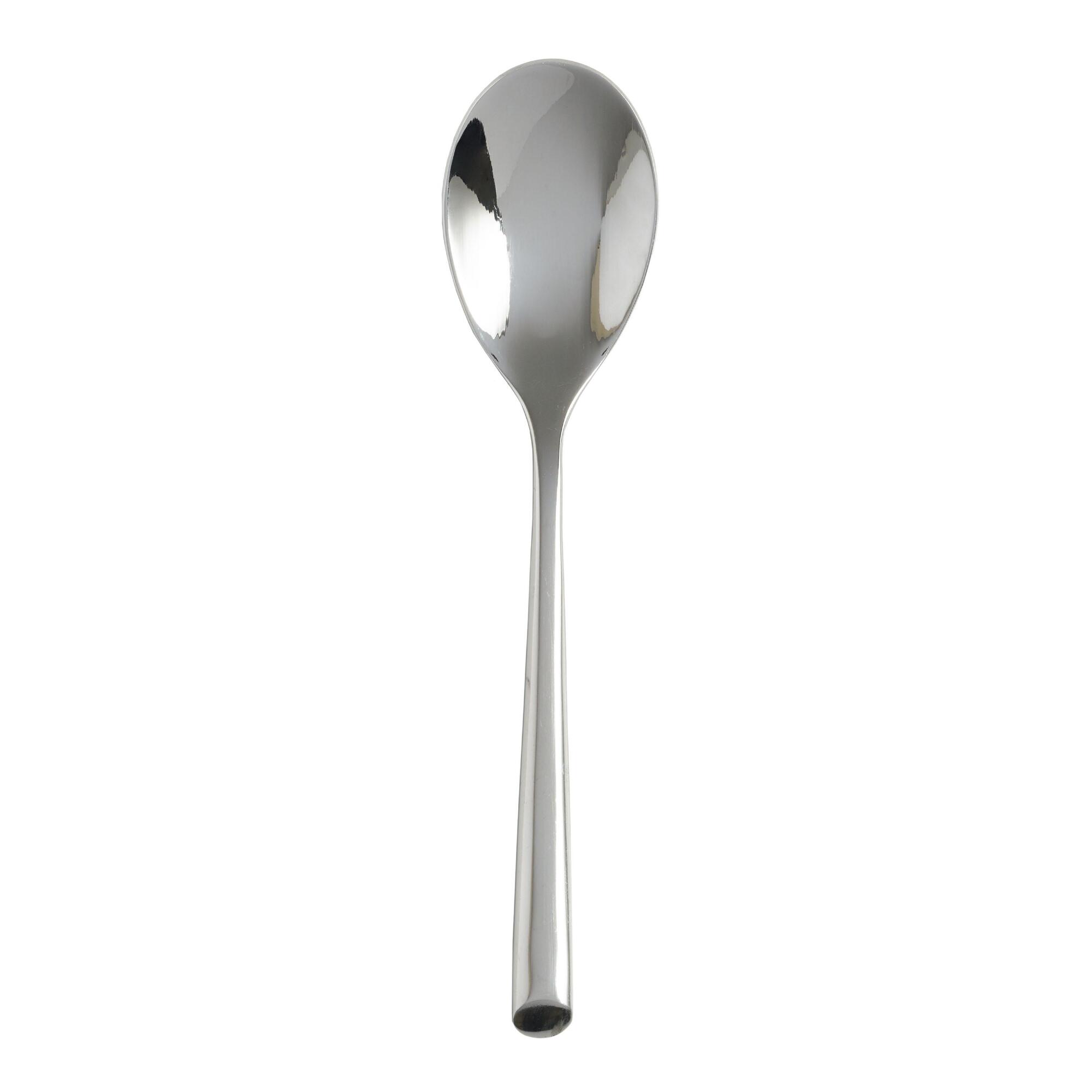 Silver Wave Soup Spoons Set of 4 by World Market
