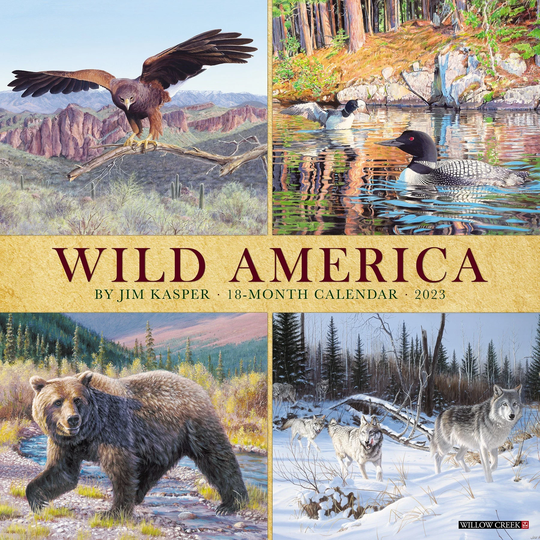 Wild America 2023 12" X Wall Calendar