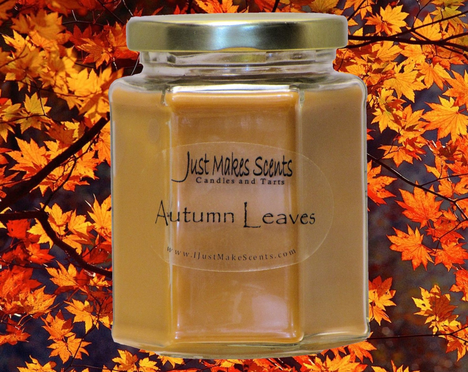 Autumn Leaves Scented Blended Soy Candle - Fall Scent Candles