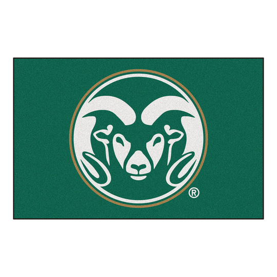 FANMATS Colorado State Rams 1-1/2-ft x 2-1/2-ft Green Indoor Sports Door Mat | 4982