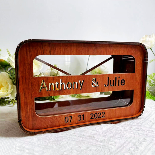 Card Box For Wedding Reception,personalized Box, Custom Wooden Box, Decor,engagement