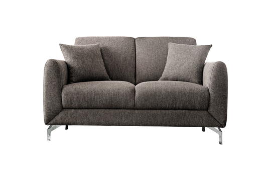 Furniture of America Hillcrest Casual Brown Polyester/Blend Loveseat | IDF-6088BR-LV