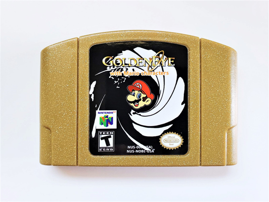 Golden Eye 007 Mario Characters N64 Nintendo 64 *Requires Red Ram Expansion Pak*
