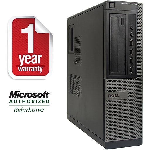 Dell 7010 Refurbished Desktop Computer, Intel i5 3.2Ghz, 4GB Memory, 250GB Hard Drive, Windows 10 Pro
