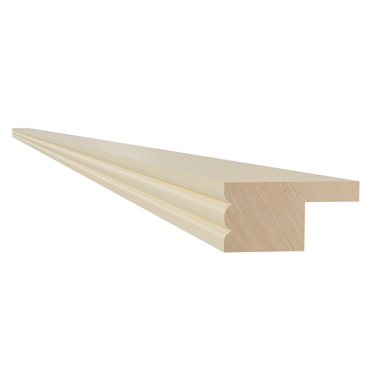 Luxxe Cabinetry Norfolk 2-in W x 96-in H x 0.75-in D Painted Blended Cream Cabinet Crown Moulding in Off-White | BLR8-BC