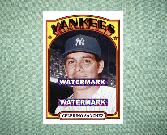 Celerino Sanchez New York Yankees, Original "Card That Could Have Been" By Maxcards, 1972 Style Custom Baseball Card 2.5 X 3.5 Mint 2018
