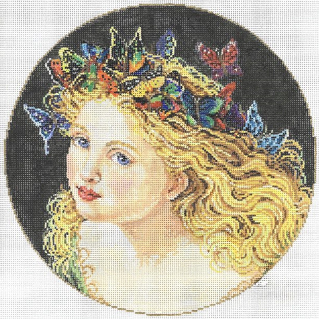 Needlepoint Handpainted Sandra Gilmore Enchantment 9 -Free Shipping