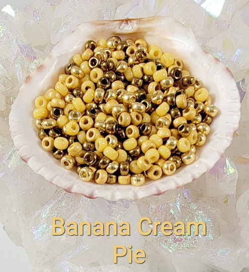 New Banana Cream Pie Blend ~ 11/0 Miyuki Glass Seed Beads in House Special This Listing Is For One 12.5Gram Tube