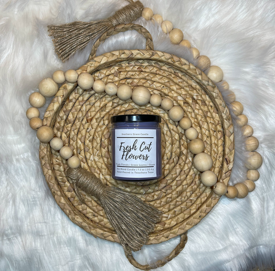 Fresh Cut Flowers Soy Blend Candle | Floral Bouquet