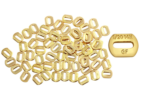 5 Pcs 4.2x3.3mm 14K Gold Filled Quality Tags | Gf4001Qt
