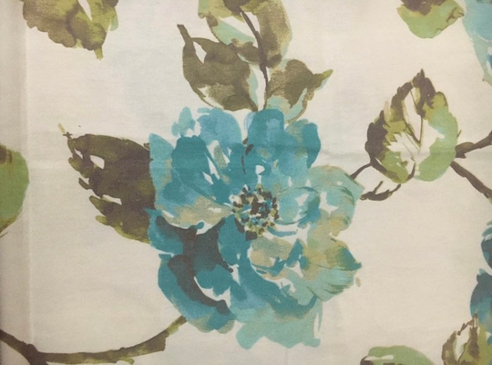 Summer Handmade Table Runner. Turquoise, Green & Beige Table Decor. Floral Pattern. Gifts. Housewarming