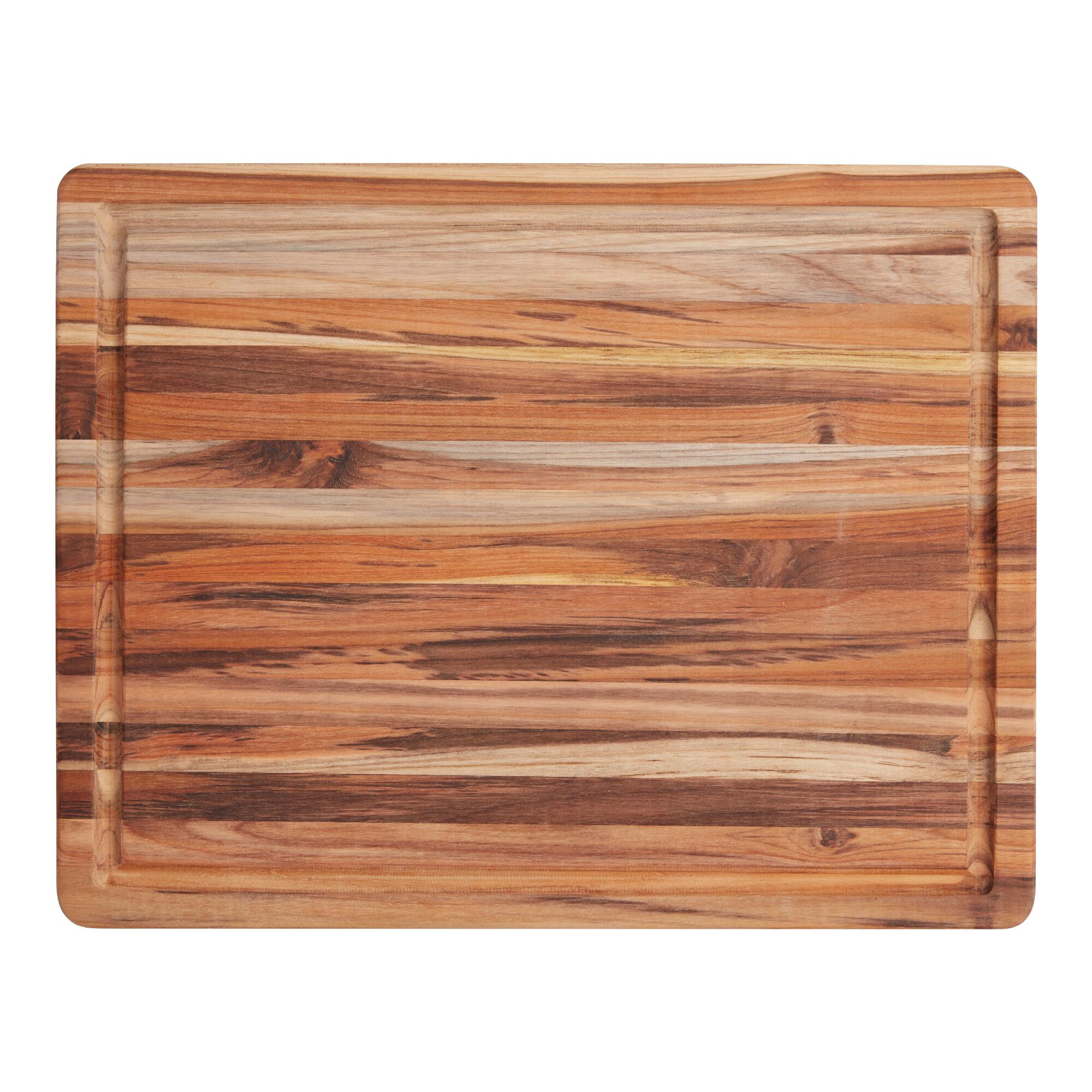 Large TeakHaus Trencher Cutting Board: Brown - Wood by World Market
