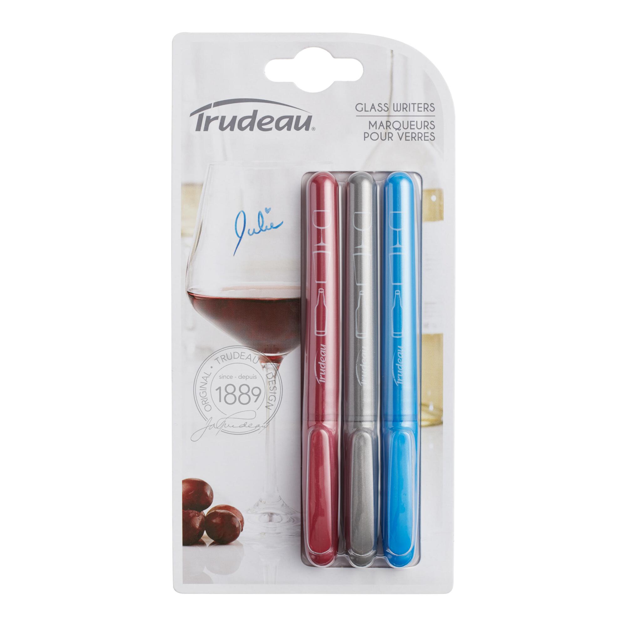 Multicolor Wine Glass Pens 3 Pack by World Market