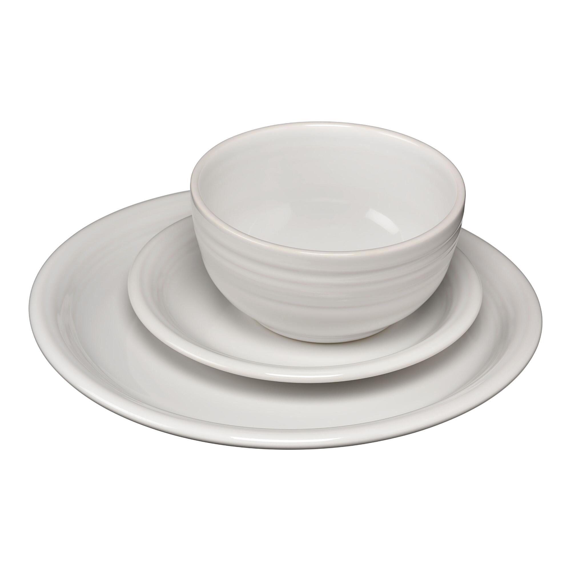 White Fiesta Bistro Dinnerware Collection by World Market