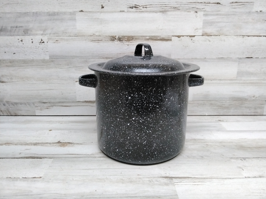 Graniteware Blanching Pot/Seafood Boil Pasta Spaghetti Pan Stock Steamer Tray 3 Piece Set