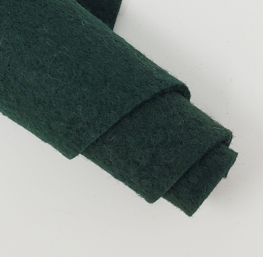 Hand Washed Merino Wool Blend Felt 9"x12" Sheets Evergreen Color